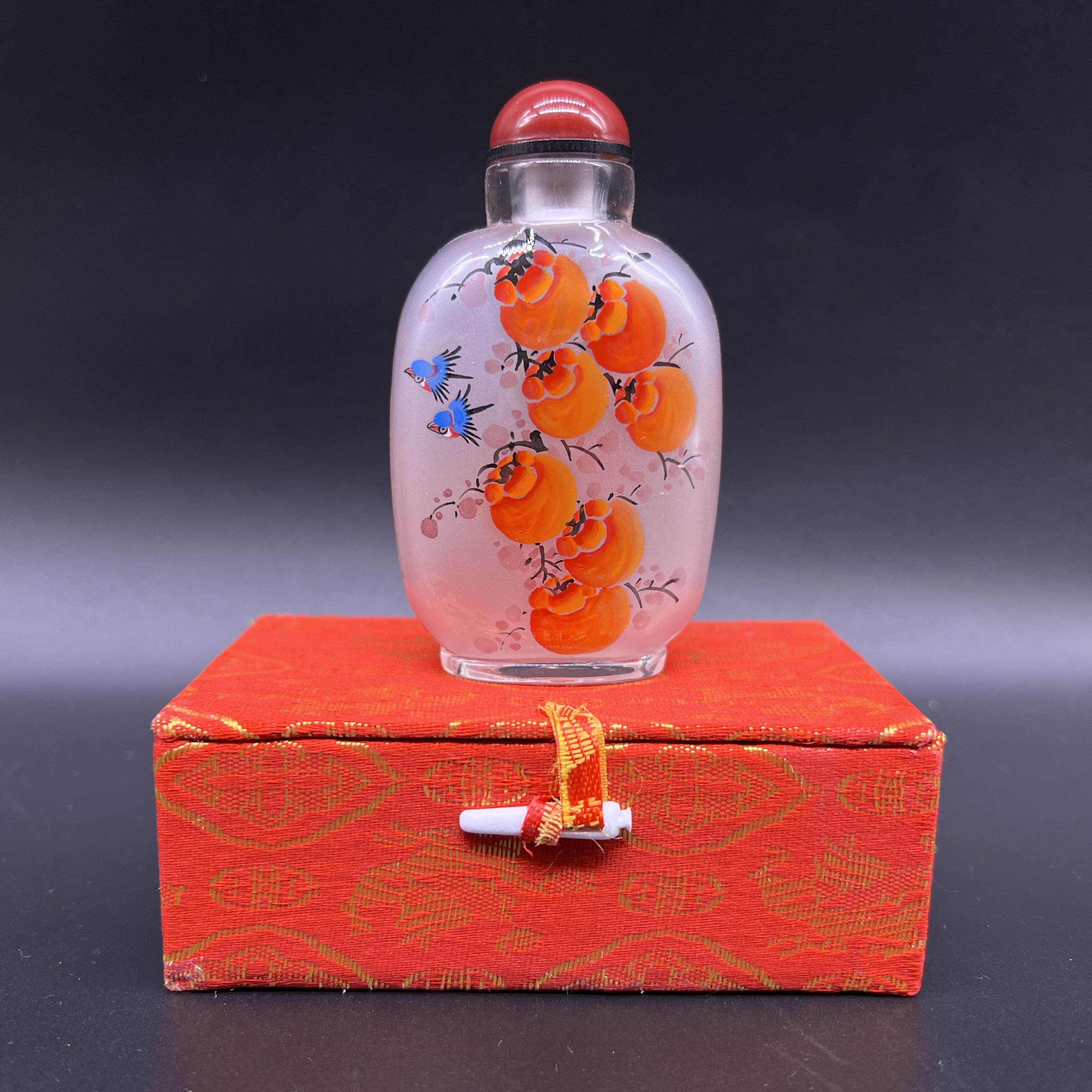 鼻烟壶手绘内画瓶中国风特色出国小礼品送老外工艺纪念品