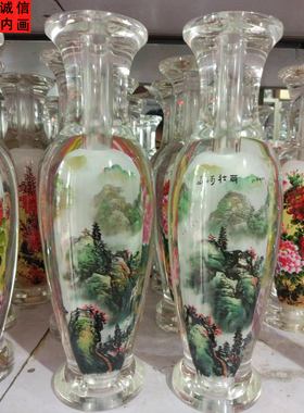 诚信内画特色水晶花瓶开业鼻烟壶