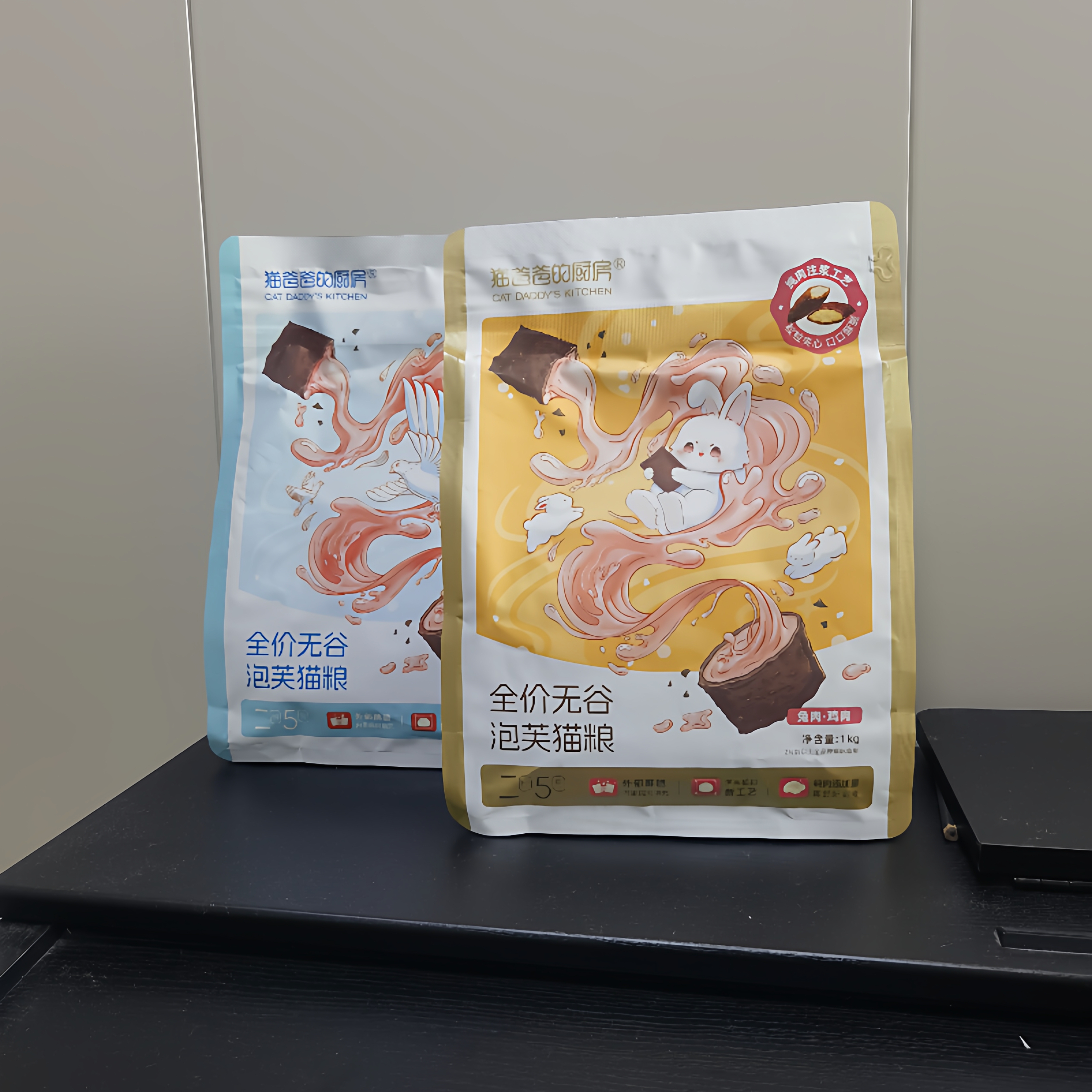 猫爸爸的厨房二阶5号泡芙猫粮夹心酥猫主粮全价成幼猫兔肉猫饭