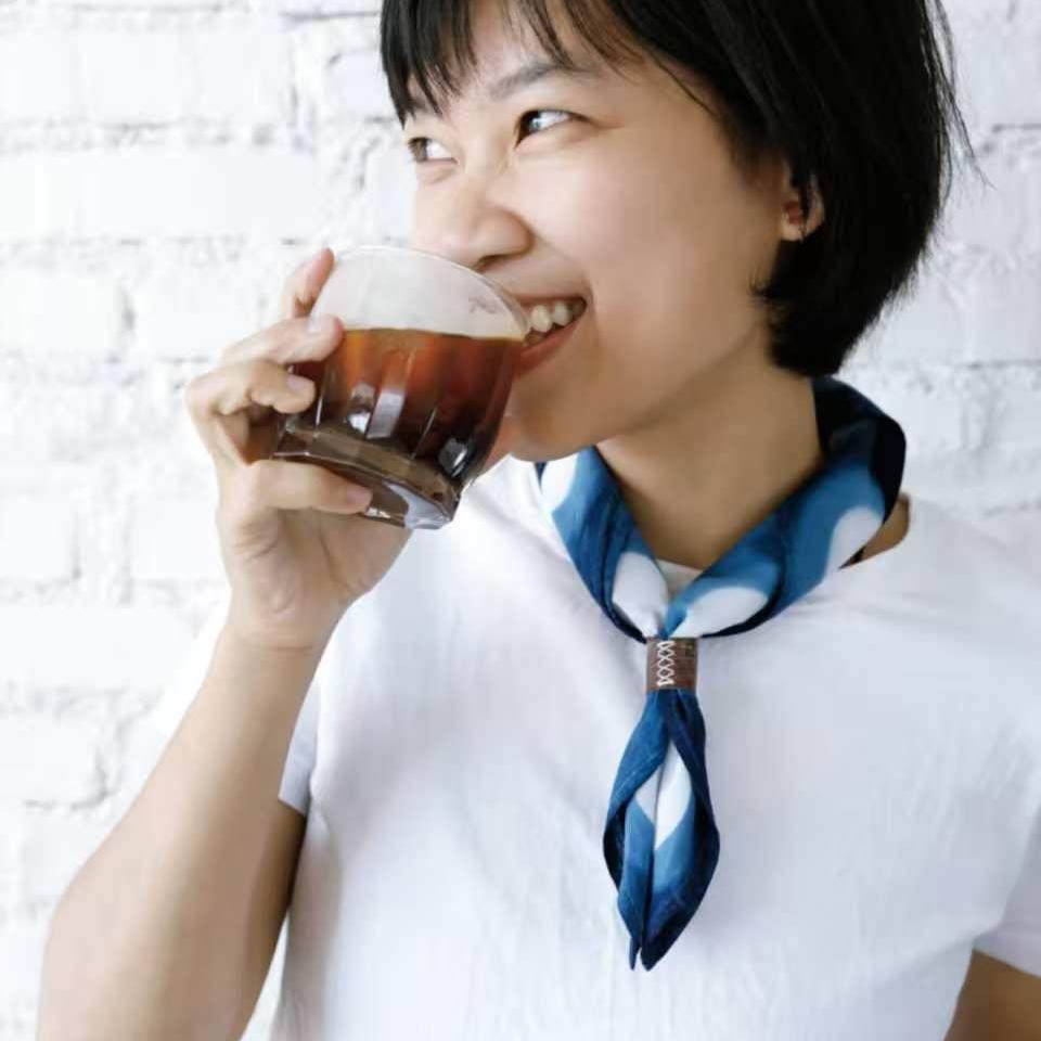 蓝续四季可用纯棉植物染男女通用图片