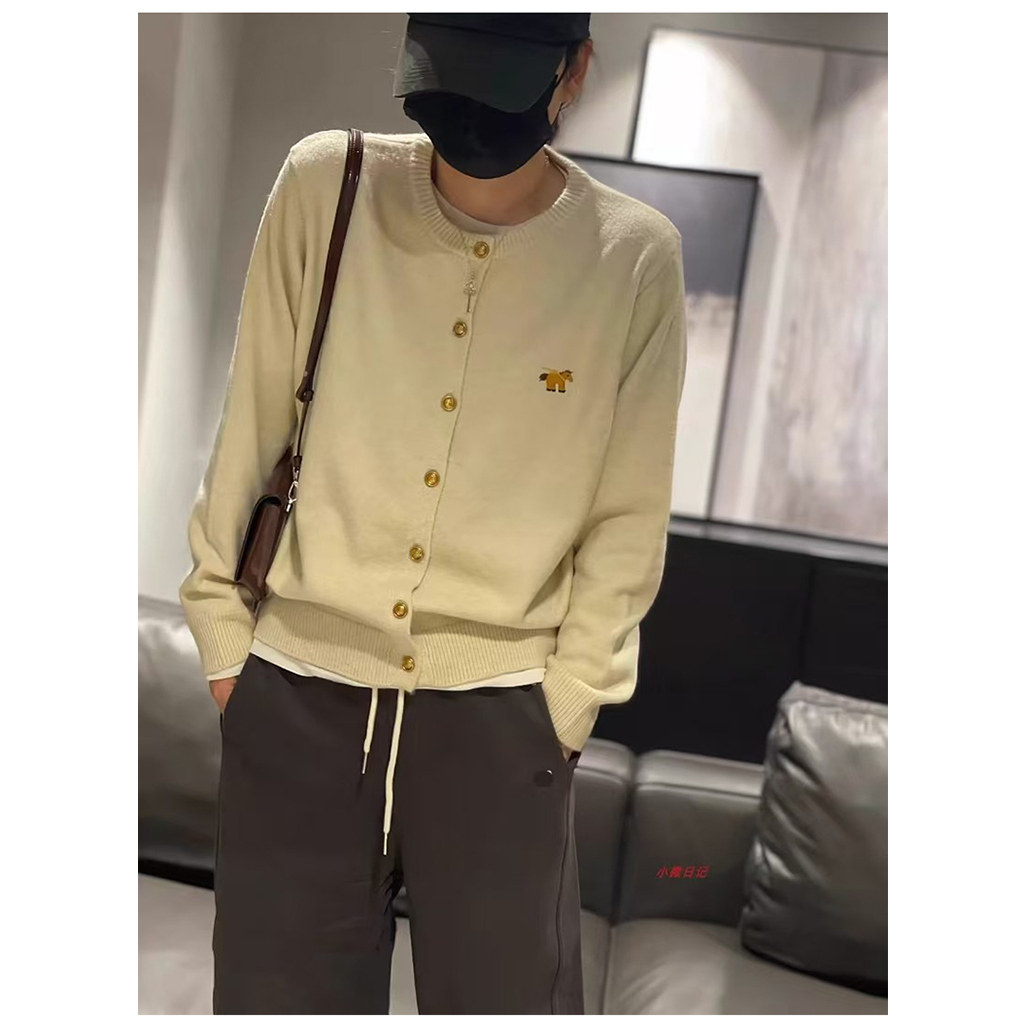 开衫女毛衣100%纯羊毛圆领针织羊毛衫春秋新款刺绣小马打底衫,女装/女士精品,毛针织衫,淘宝优惠券,粉丝福利购,淘宝优惠卷