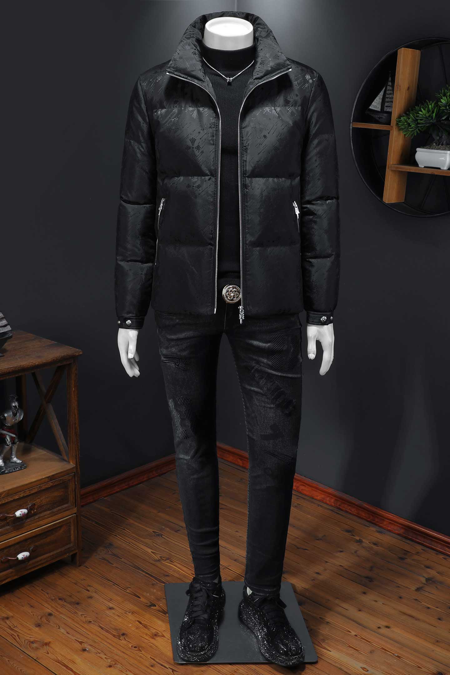 2025秋冬装90%绒立领羽绒服男钱塘6006-5313-P330假模图,男装羽绒服,钱塘6006(原3029)