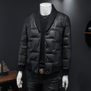 2025秋冬装新款针织领羽绒服男 钱塘6006-9107-P285 假模图片