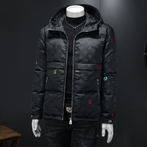 2025秋冬装90%绒连帽羽绒服男 钱塘6006-5527-P350 假模图图片