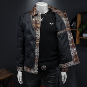 2025秋冬装新款90绒假两件羽绒服男 钱塘6006-7799-P310 假模图图片
