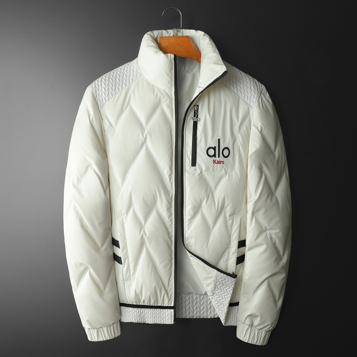 2025秋冬装90%绒立领羽绒服男钱塘6006-5125-P320平铺图，男装羽绒服，钱塘6006(原3029)