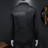 2025秋冬装新款稻穗西装羽绒服男加厚钱塘6006-9321-P265假模图，男装西服套装，钱塘6006(原3029)