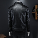 2025秋冬装新款90绒PU皮羽绒服男6006-7763-P320假模图，男装羽绒服，钱塘6006(原3029)