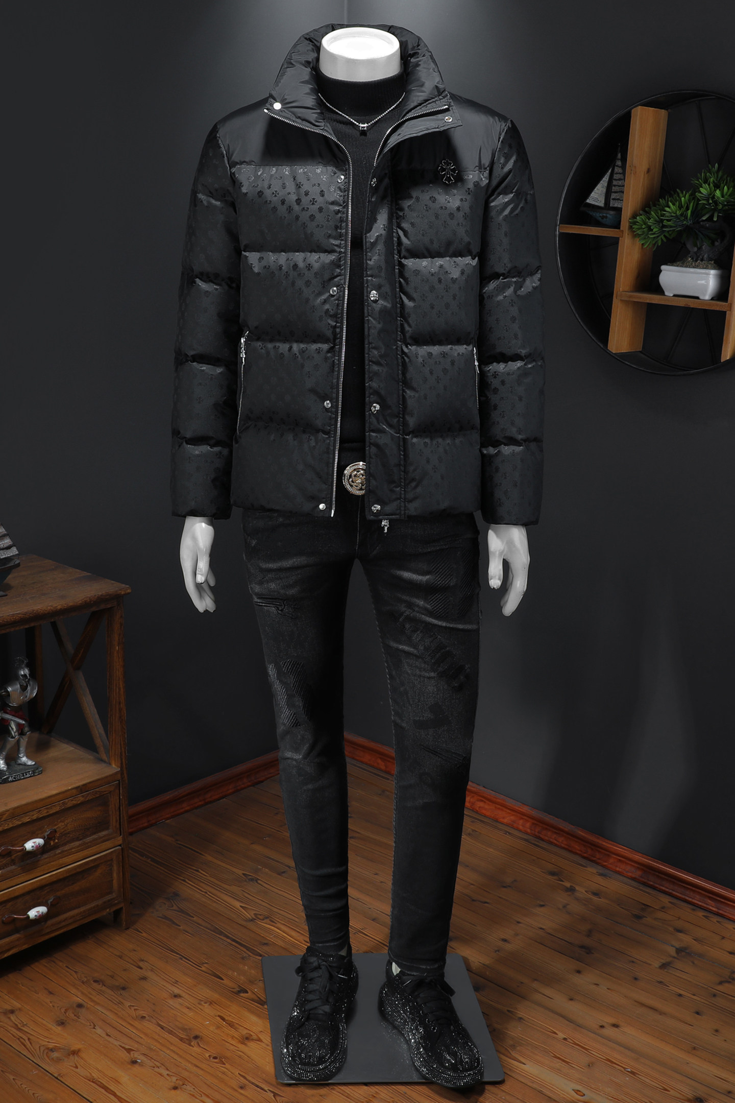 2025秋冬装90%绒立领羽绒服男钱塘6006-5115-P330假模图,男装羽绒服,钱塘6006(原3029)