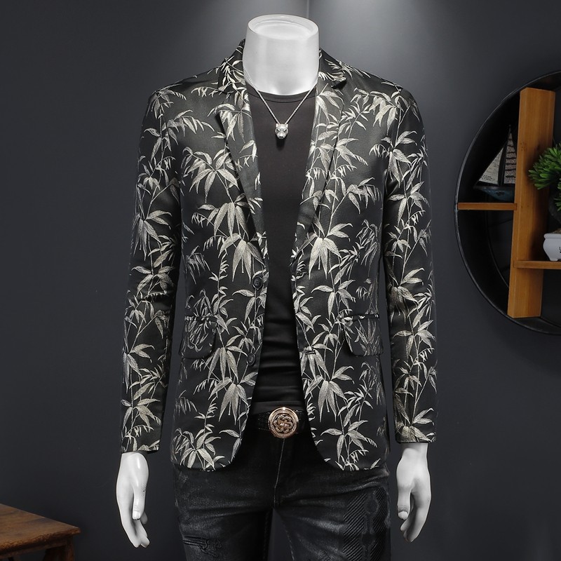 2025秋新款休闲提花小西装男钱塘3029-7510P160楼空图，男装西服套装，钱塘6006(原3029)