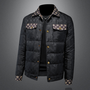 2025秋冬装新款翻领提花羽绒服男加厚钱塘3029-9119-P300 楼空图图片