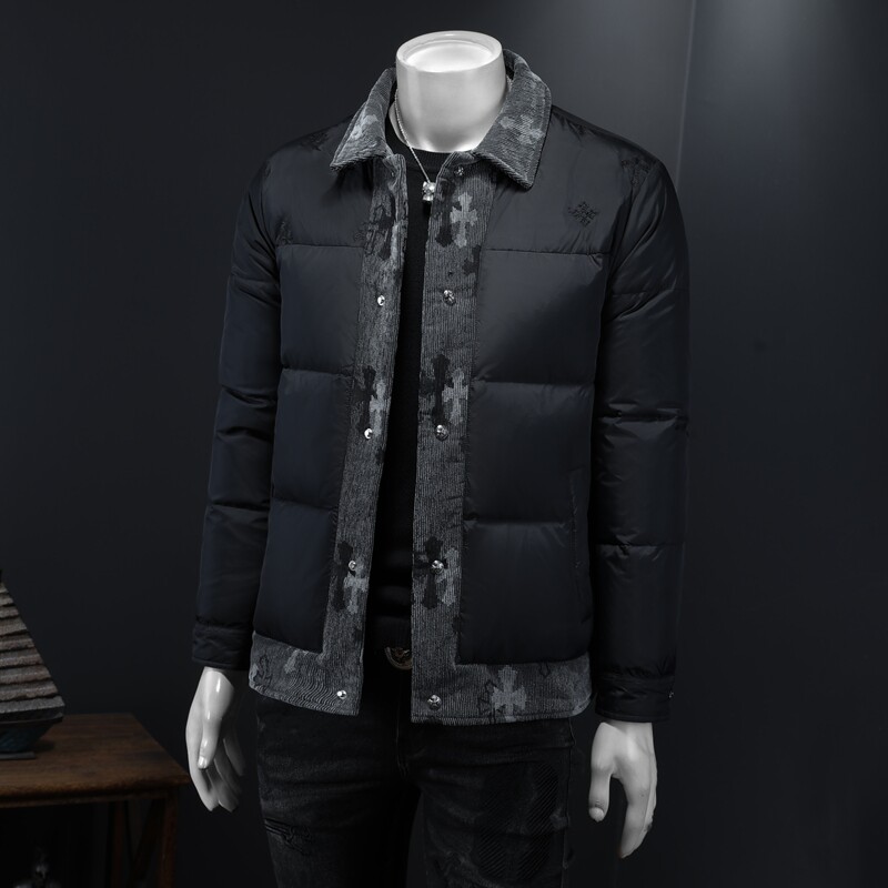 2025秋冬装新款90绒假两件羽绒服男钱塘6006-031-P310假模图,男装羽绒服,钱塘6006(原3029)