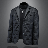 2025秋冬装新款90绒小西装羽绒服男加厚钱塘6006-7211-P280镂空图，男装羽绒服，钱塘6006(原3029)