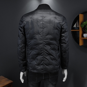 2025秋冬装刺绣针织领西装羽绒服男 钱塘6006-9108-P265 假模图片