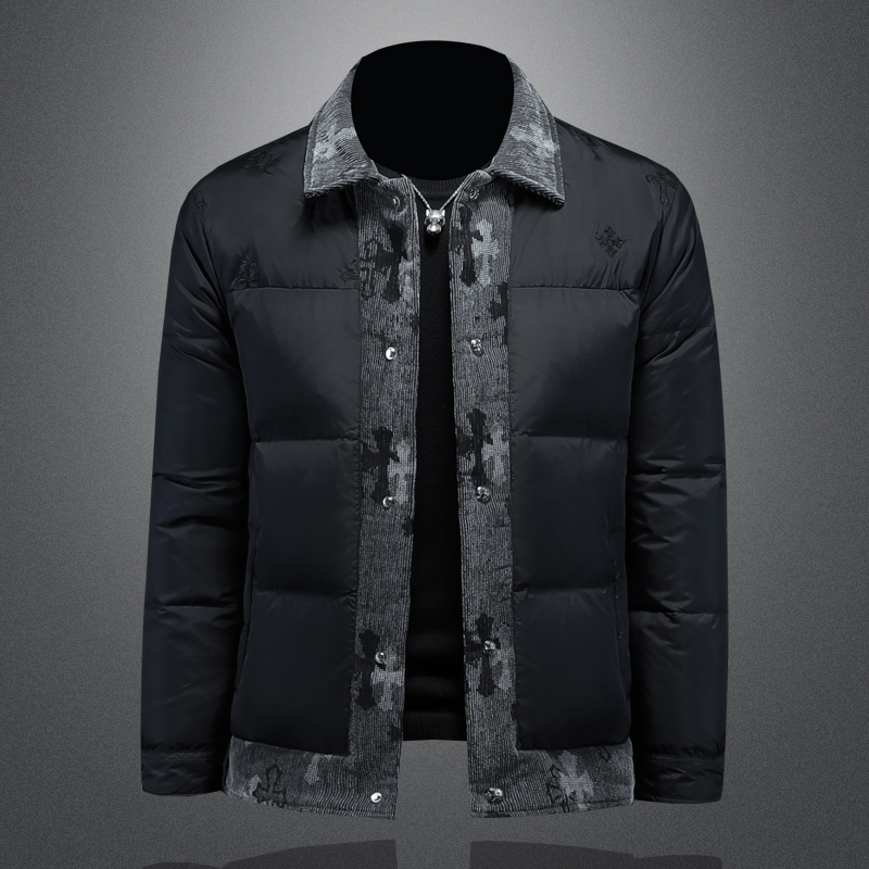 2025秋冬装新款假两件羽绒服男钱塘6006-031-P310楼空图，男装羽绒服，钱塘6006(原3029)
