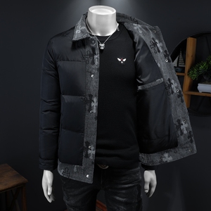 2025秋冬装新款90绒假两件羽绒服男 钱塘6006-031-P310 假模图图片