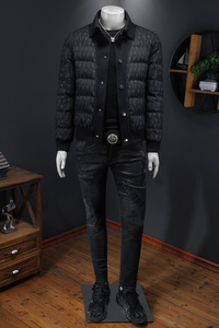 2025秋冬装新款90绒针织领羽绒服男 钱塘6006-7203-P310 假模图图片