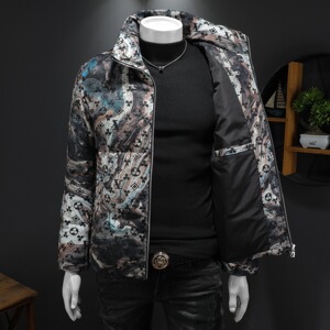 2025秋冬装90%绒立领羽绒服男 钱塘6006-5563-P320 假模图图片