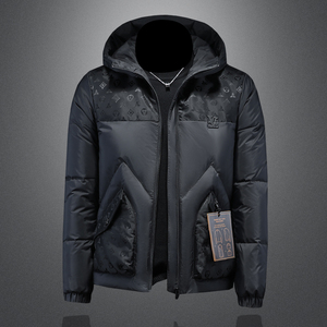 2025秋冬装连帽拼接羽绒服男 钱塘6006-23015-P320 楼空图图片