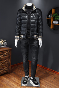 2021秋冬装新款PU皮羽绒服男 钱塘3029-510-P245  假模图片