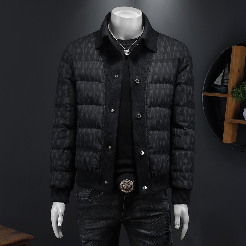 2025秋冬装新款90绒针织领羽绒服男钱塘6006-7203-P310假模图,男装羽绒服,钱塘6006(原3029)