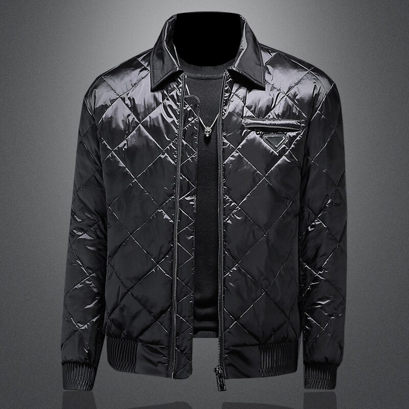 2021秋冬装新款翻领轻薄羽绒服男 钱塘3029-00107-P265  镂空图图片