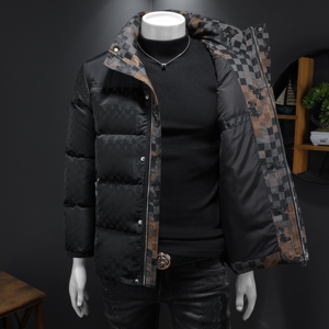 2025秋冬装90%绒立领羽绒服男 钱塘6006-5121-P330 假模图图片