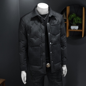 2025秋冬装90%绒衬衫领羽绒服男 钱塘6006-5562-P285 假模图图片