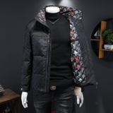 2025秋冬装新款拼接立领羽绒服男钱塘6006-9988-P310假模图，男装羽绒服，钱塘6006(原3029)