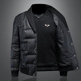 2025秋冬装新款针织领羽绒服男钱塘6006-9107-P285镂空图，男装羽绒服，钱塘6006(原3029)