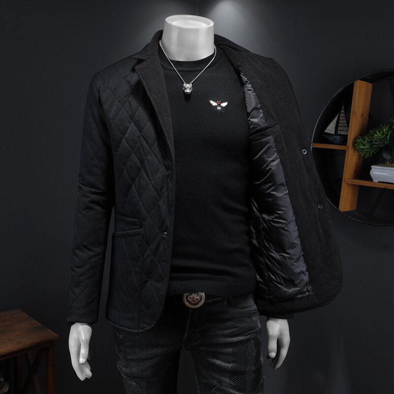 2025秋冬装新款90绒小西装羽绒服男加厚钱塘6006-7212-P290假模,男装西服套装,钱塘6006(原3029)