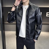2025年秋装新款立领皮衣男装钱塘60068219P185真模，男装皮衣，钱塘6006(原3029)