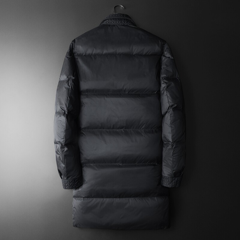 2025秋冬装中长款麦穗拼接羽绒服男钱塘6006-9811-P330尺码偏大,男装羽绒服,钱塘6006(原3029)