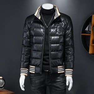2021秋冬装新款PU皮羽绒服男 钱塘3029-510-P245  假模图片