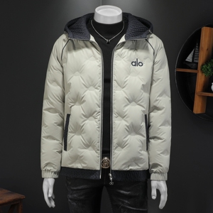 2025秋冬装90%绒连帽羽绒服男 钱塘6006-5122-P330 假模图图片