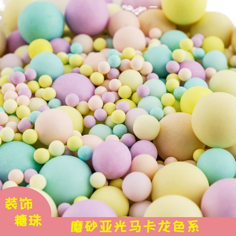 生日款蛋糕装饰糖珠摆件