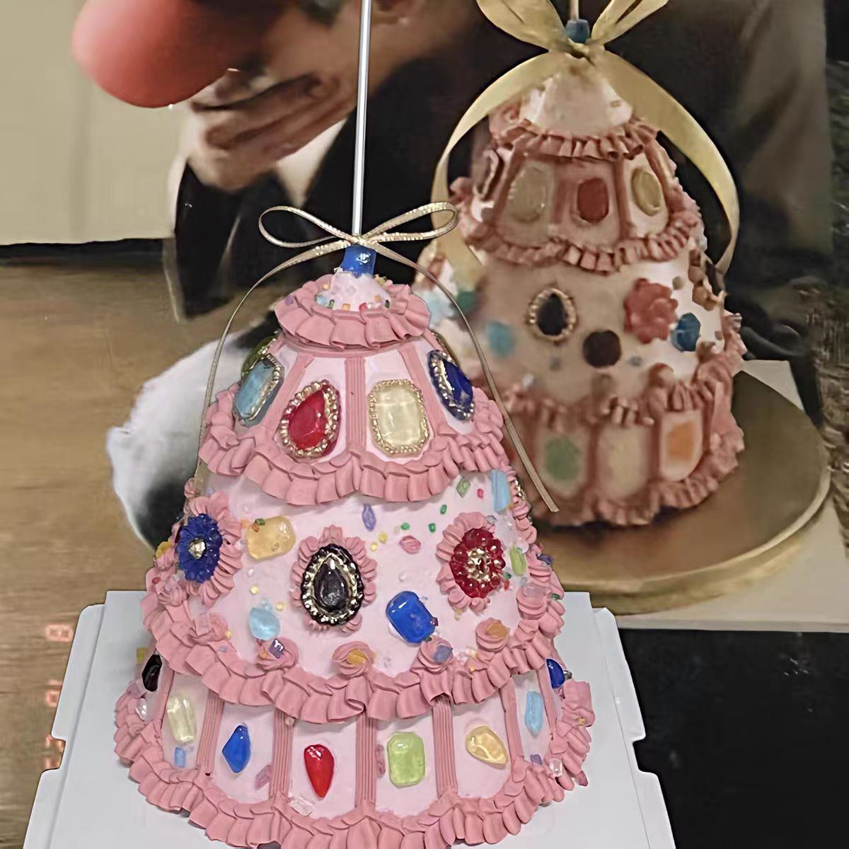 包邮权志龙同款宝石珠宝钻石硅胶模具插件网红烘焙生日蛋糕装饰
