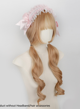 假发萝莉角色扮演长卷发 Cosplay Wig Cute Lolita Bunches Wig