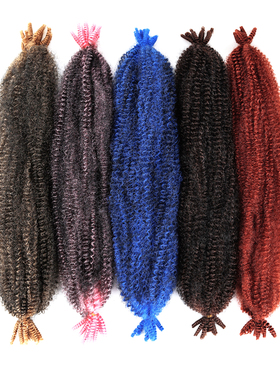 假发蓬松钩针头发Springy Afro Twist Crochet Hair DIY Wigs