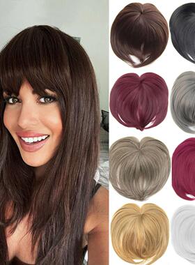 假发刘海片顶心刘海接发补发 hair bangs extension fringe