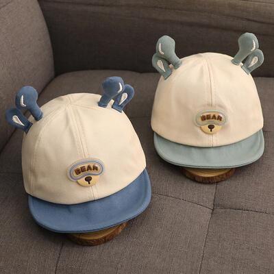 宝宝帽子春秋季可爱超萌鸭舌帽1-2岁男孩韩版遮阳女童薄款棒球帽3