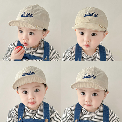 宝宝帽子春秋季可爱婴儿童鸭舌帽