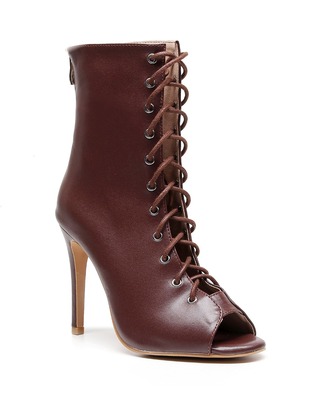 burju-Sofiya南瓜高跟短靴