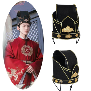 长风渡影视剧古装唐朝帽子大荣立朝大臣头冠演出成人礼发冠帽子