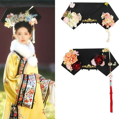 旗头假发皇后妃子造型大拉翅