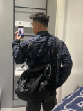 706-1-JK533-P75现货秋季美式复古满印情侣牛仔外套休闲夹克潮，男装工装外套，星座706-1