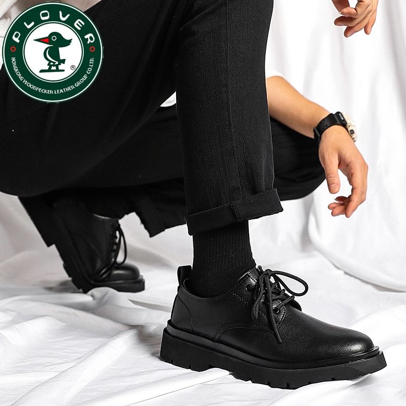 男士加绒棉皮鞋保暖防滑