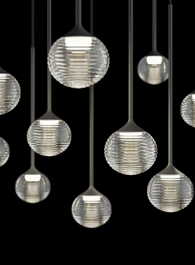 西班牙Vibia Algorithm餐厅吧台床头售楼部沙盘商场楼梯间前台