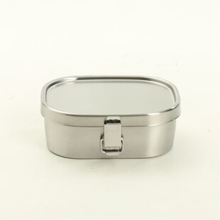 日本进口 相泽工坊 圆角型 小1段小型 18-8钢 便当盒