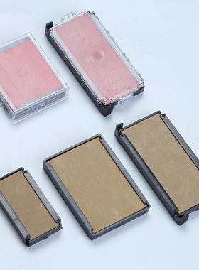 卓达长方形回墨印章翻斗印替换白印台长方形墨盒自动按压红色印台